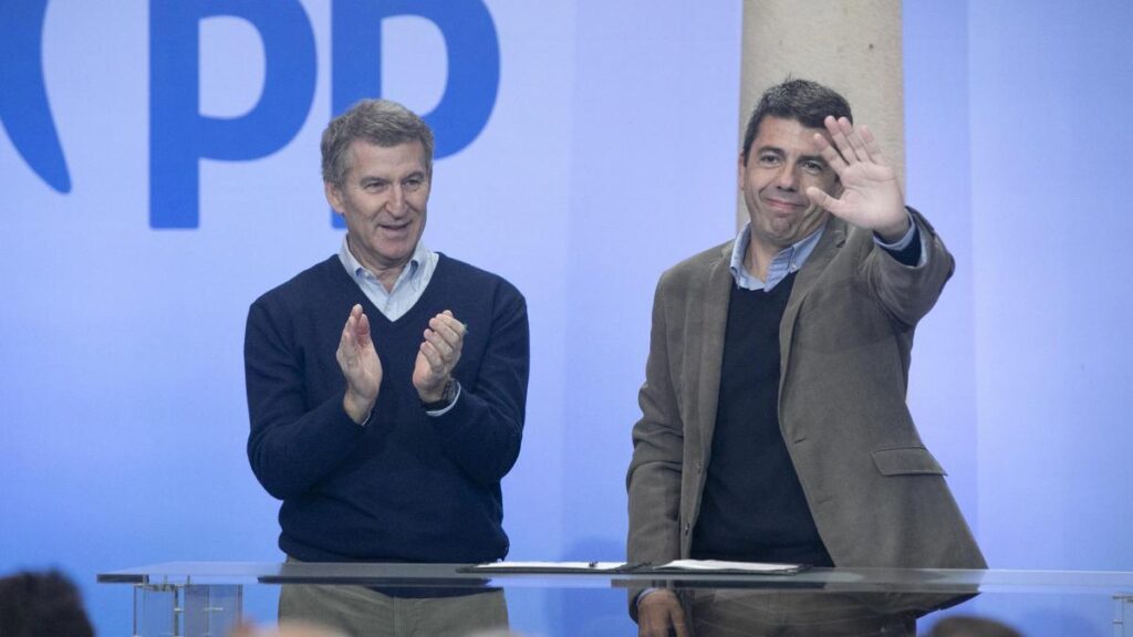 Feijóo y Mazón, en un acto reciente.