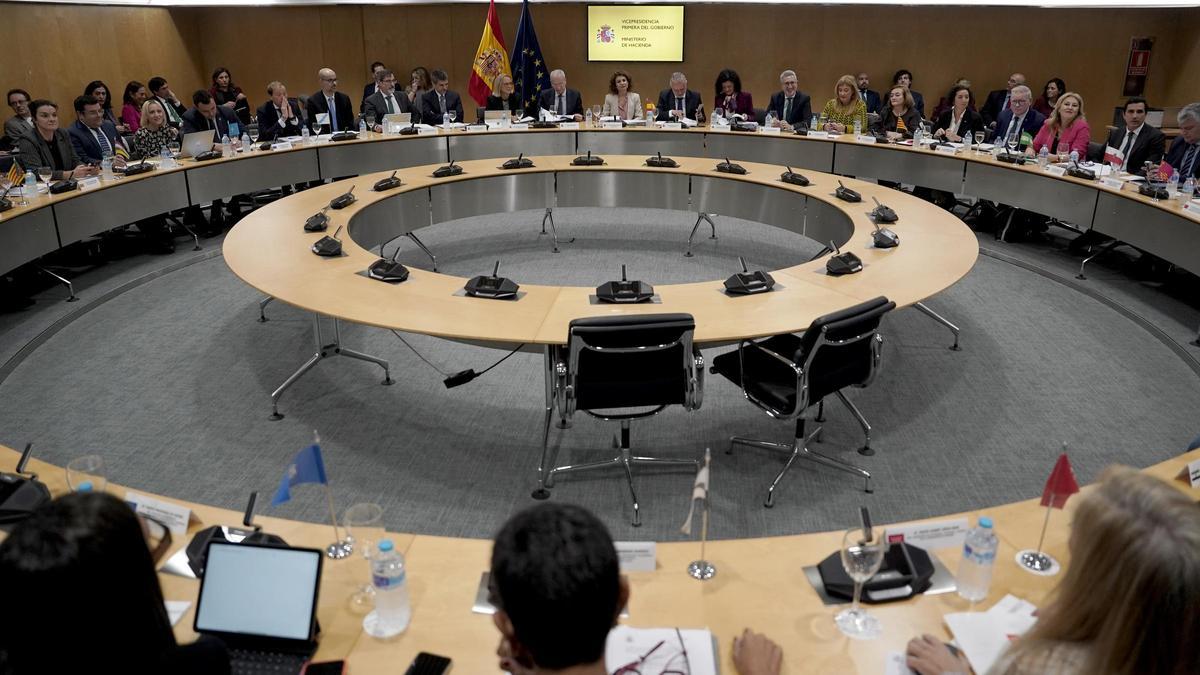 Consejo de Política Fiscal y Financiera, presidido por María Jesús Montero.