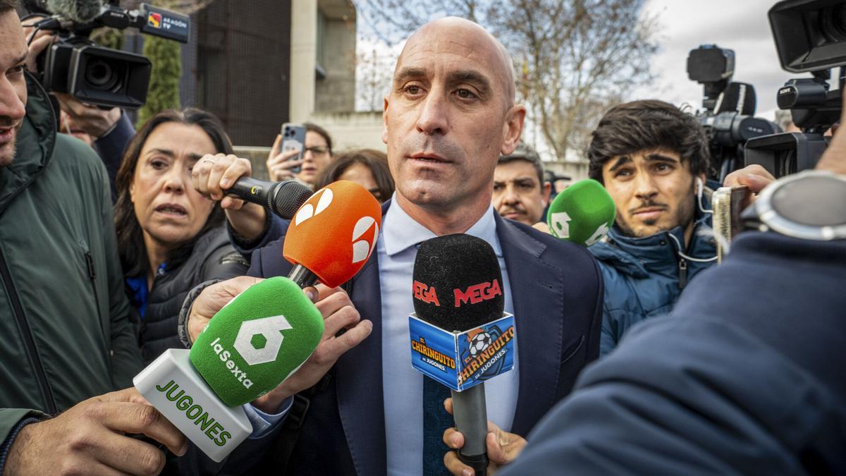 El expresidente de la Federación de Fútbol Luis Rubiales.