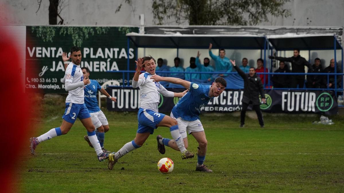 Pumareta disputa el balón.