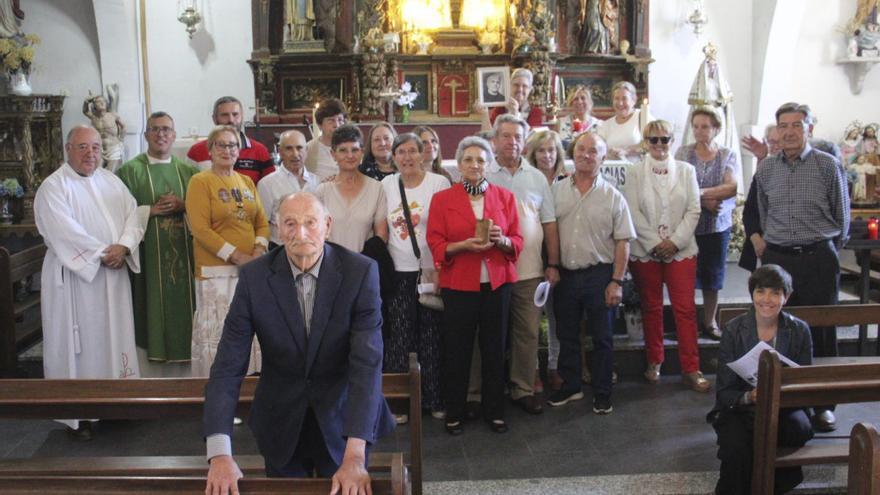 Homenaje padre Usera, fundador de la orden del Amor de Dios, en Pedralba.