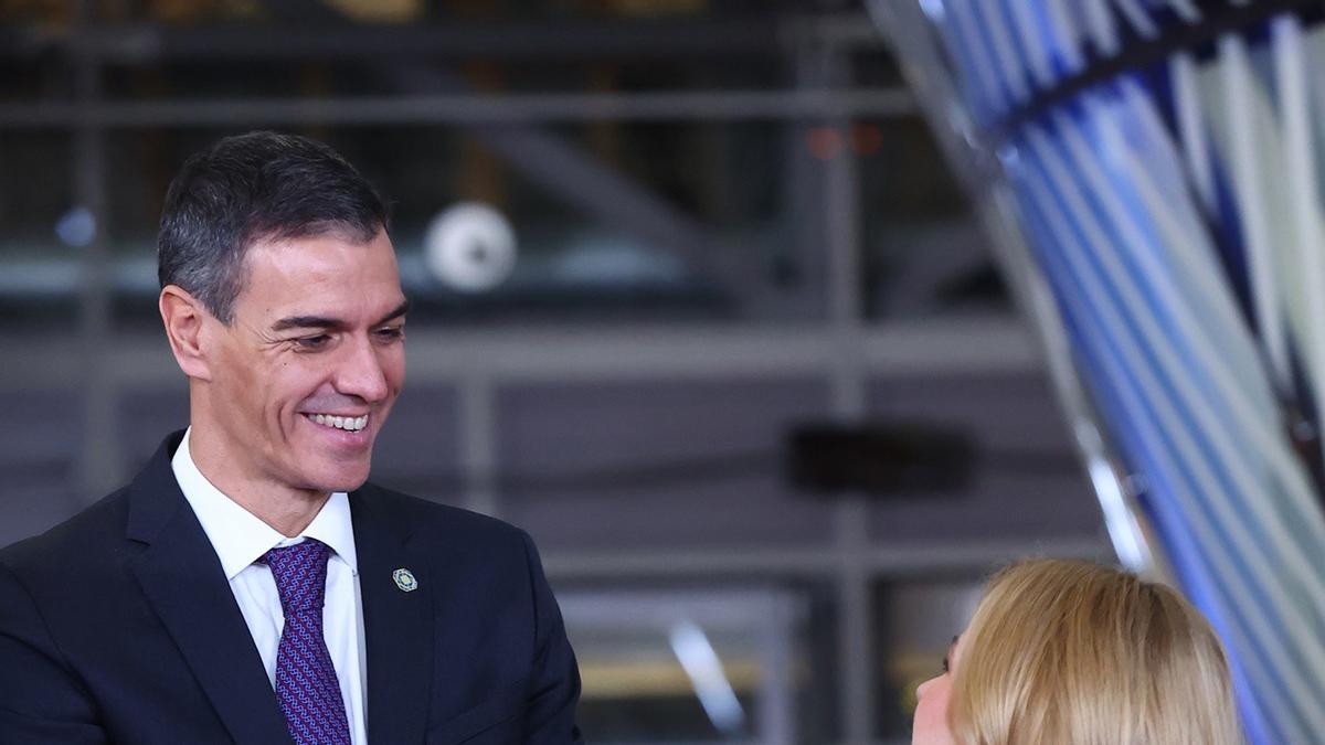 El presidente del Gobierno, Pedro Sánchez, en Bruselas.