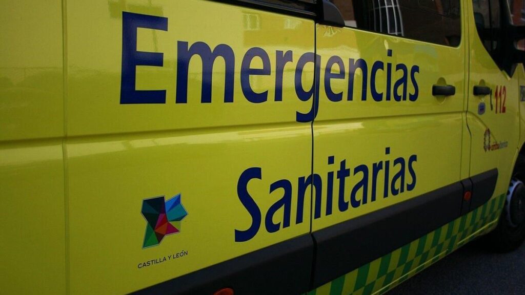 Una ambulancia de Emergencias Sanitarias, Sacyl.