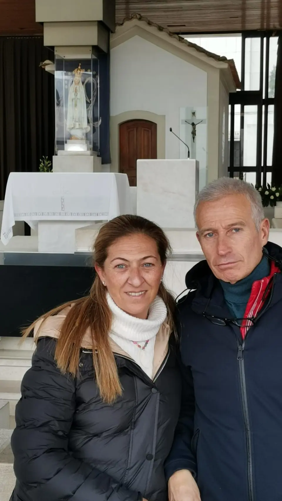 Valentín et Lola à Fátima.