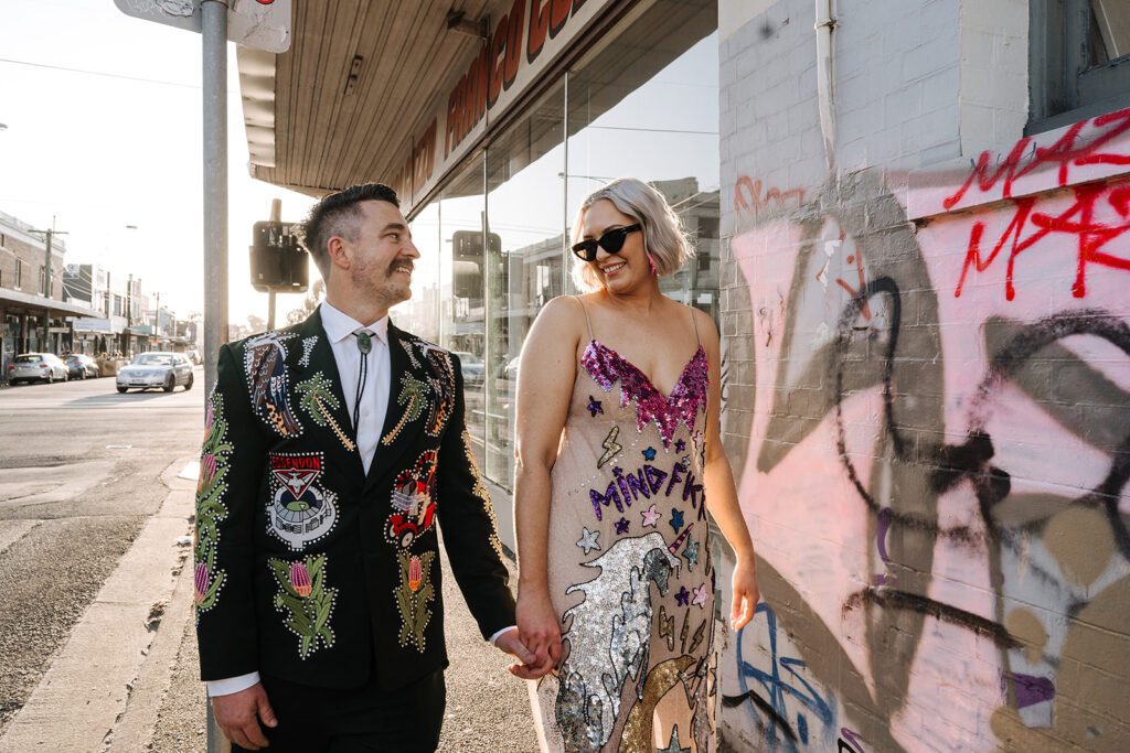 Un mariage scintillant à Melbourne au Hall Brunswick