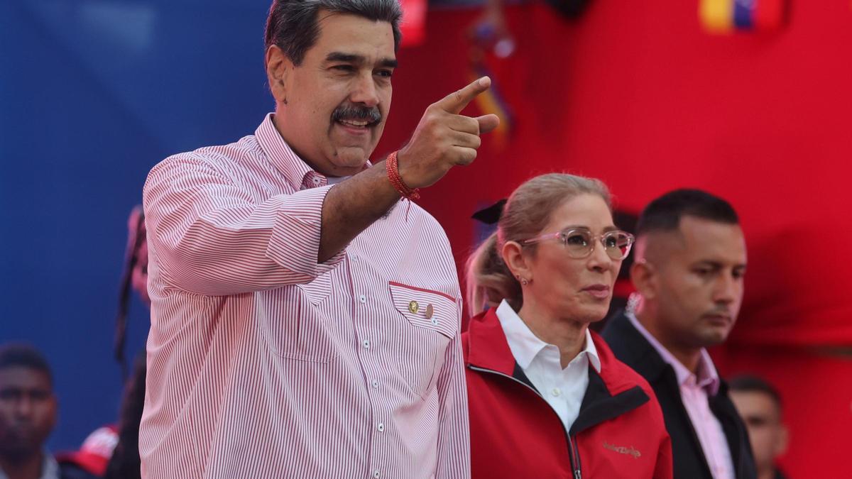 Nicolás Maduro y su mujer, Cilia Flores