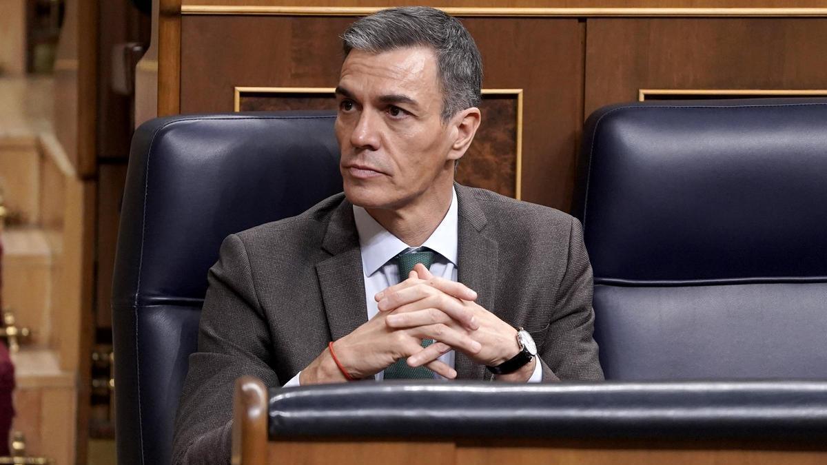 Pedro Sánchez. Pleno en el Congreso de los Diputados.