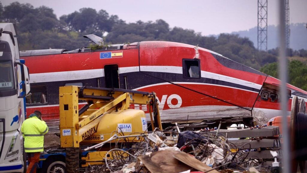 Tren de Iryo descarrilado en Adamuz.