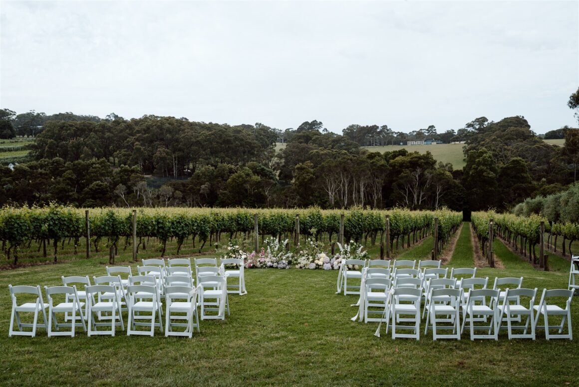 lieu de mariage dans un vignoble victoria
