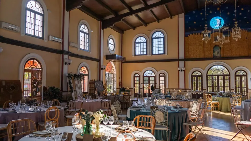 Salle à manger de l'Hacienda Mesa del Rey.