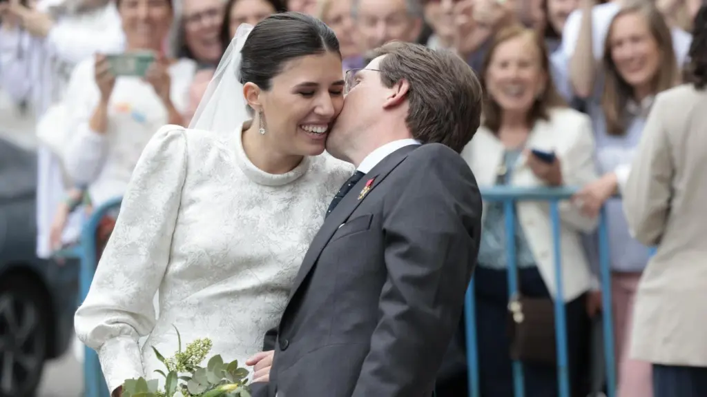 José Luis Martínez-Almeida et Teresa Urquijo le jour de leur mariage.