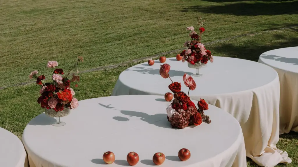Décoration de mariage au Rectoral de Cobres par La Marela et Eventeo.