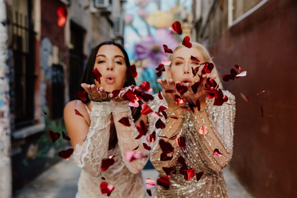 Elopement à Perth inspiré de Vegas à la chapelle Cherry Bomb