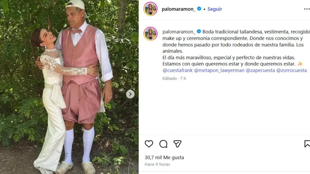 Publication sur les réseaux sociaux par Paloma de Ramón