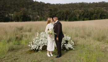 Un mariage sous chapiteau sur la rivière Hawksebury NSW