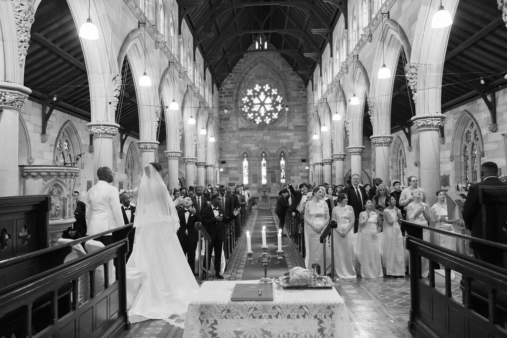 Cérémonie de mariage à l'église All Saints Woollahra Sydney