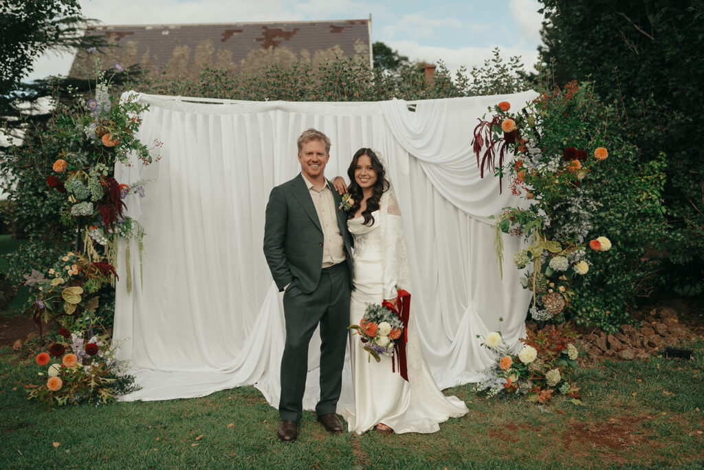 Le vrai mariage de Sarah et Jonathan à Scrub Hill, Daylesford